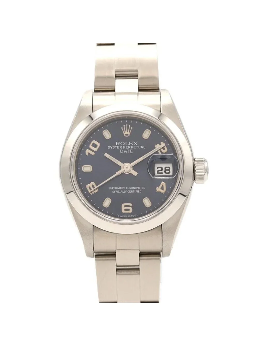 Rolex Oyster Perpetual Date SS Automatic Winding P Number Watch